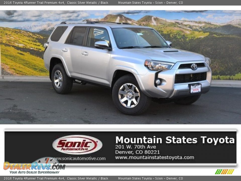2016 Toyota 4Runner Trail Premium 4x4 Classic Silver Metallic / Black Photo #1
