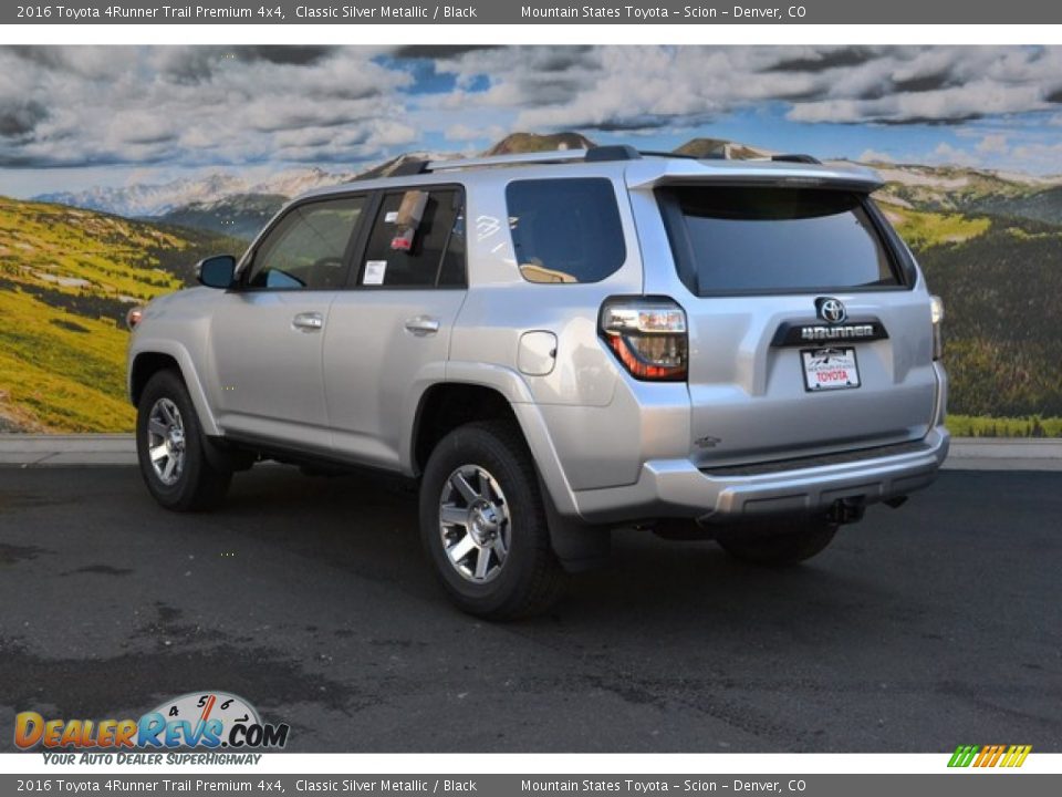 2016 Toyota 4Runner Trail Premium 4x4 Classic Silver Metallic / Black Photo #3