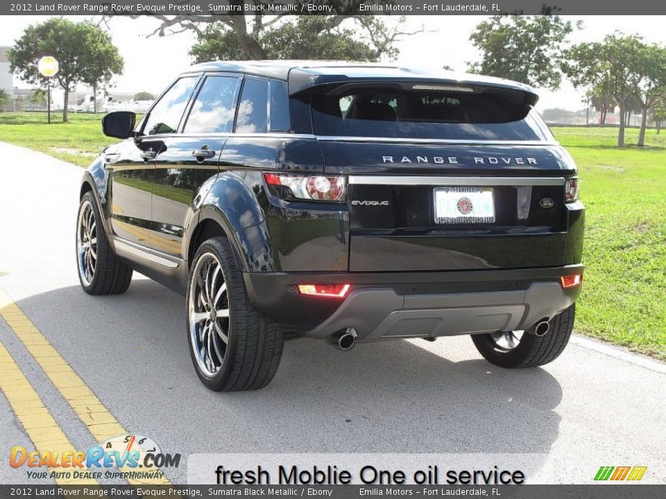 2012 Land Rover Range Rover Evoque Prestige Sumatra Black Metallic / Ebony Photo #9