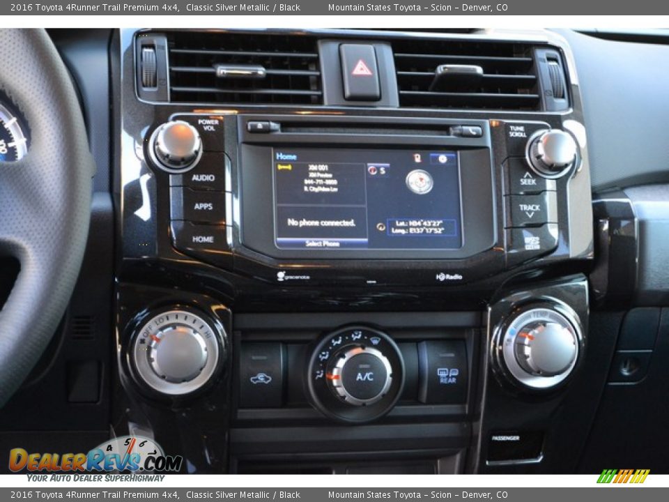 2016 Toyota 4Runner Trail Premium 4x4 Classic Silver Metallic / Black Photo #6