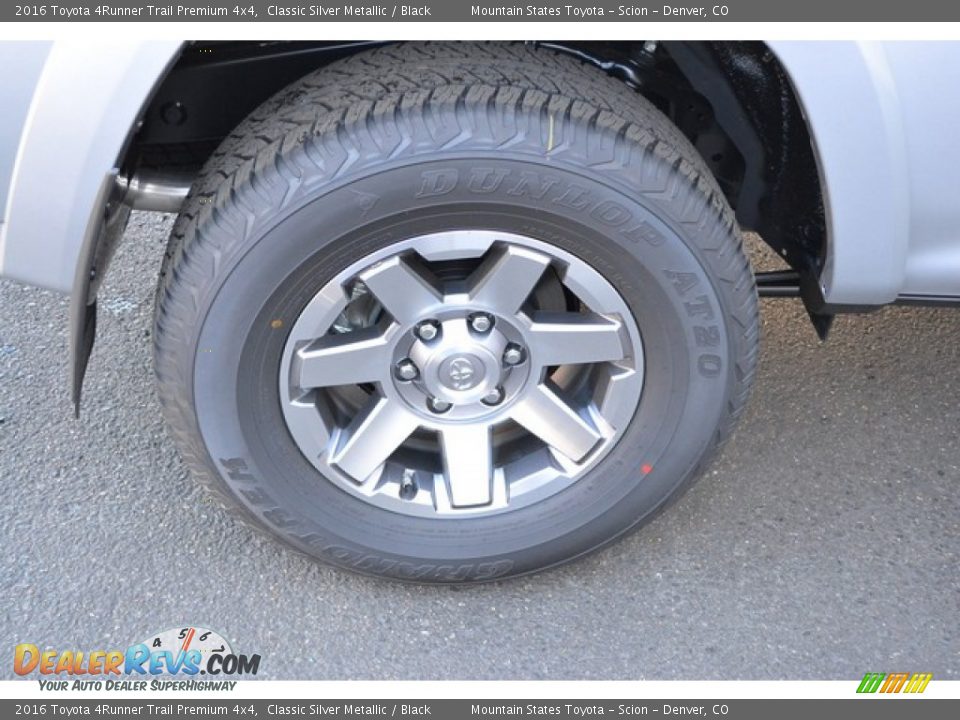 2016 Toyota 4Runner Trail Premium 4x4 Classic Silver Metallic / Black Photo #9