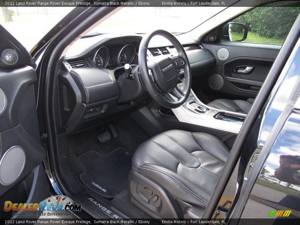 Ebony Interior - 2012 Land Rover Range Rover Evoque Prestige Photo #21