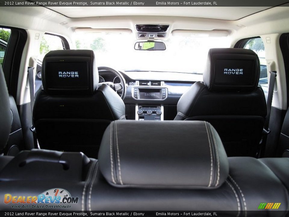 2012 Land Rover Range Rover Evoque Prestige Sumatra Black Metallic / Ebony Photo #43