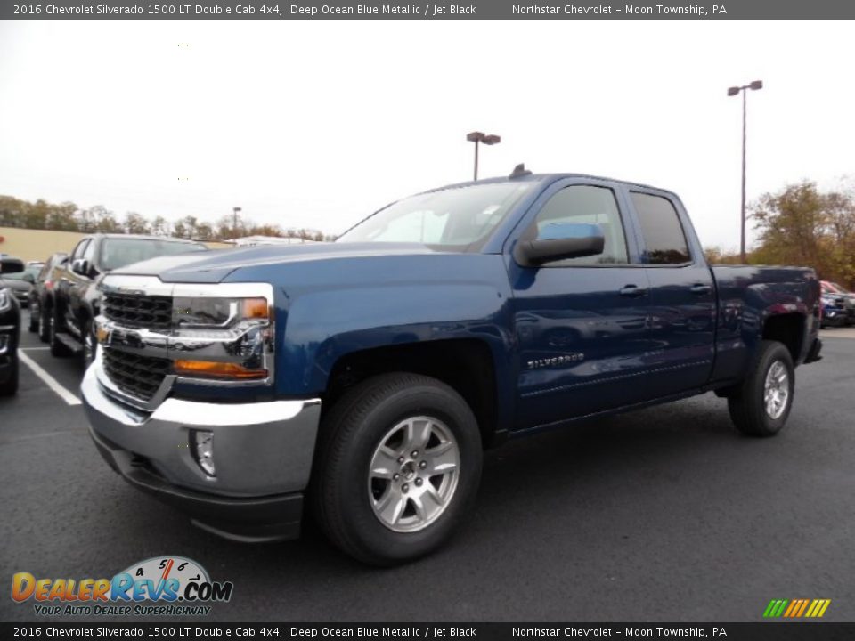 2016 Chevrolet Silverado 1500 LT Double Cab 4x4 Deep Ocean Blue Metallic / Jet Black Photo #1