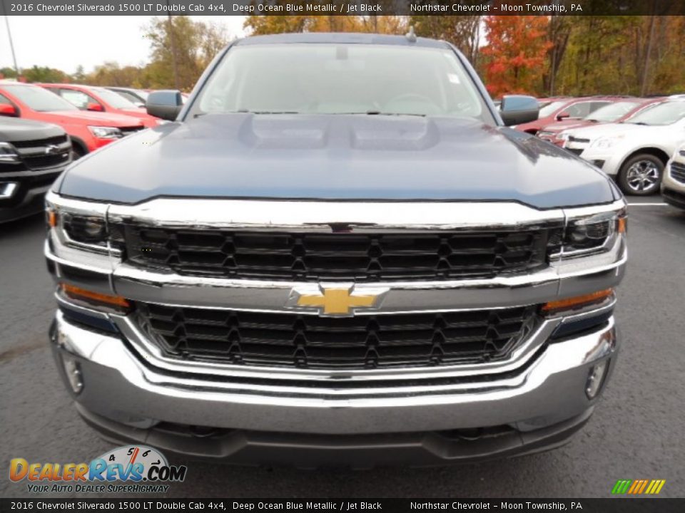 2016 Chevrolet Silverado 1500 LT Double Cab 4x4 Deep Ocean Blue Metallic / Jet Black Photo #2