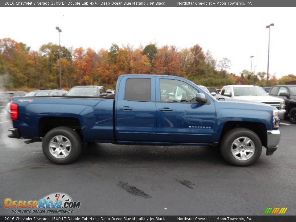2016 Chevrolet Silverado 1500 LT Double Cab 4x4 Deep Ocean Blue Metallic / Jet Black Photo #4