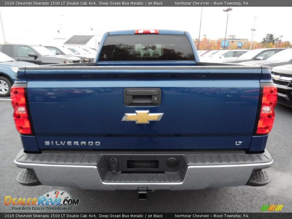2016 Chevrolet Silverado 1500 LT Double Cab 4x4 Deep Ocean Blue Metallic / Jet Black Photo #6