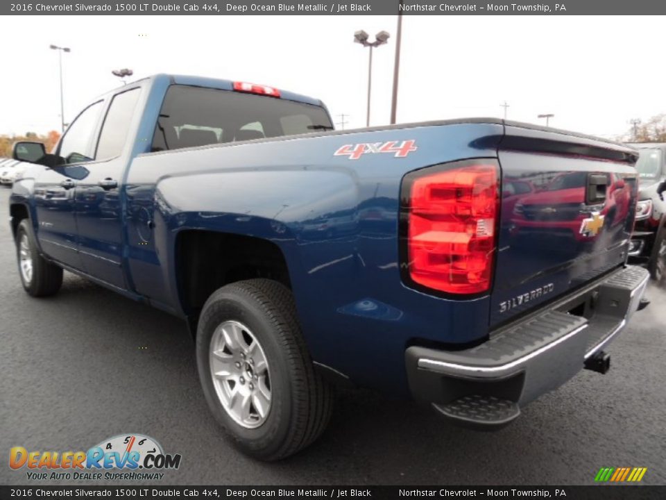 2016 Chevrolet Silverado 1500 LT Double Cab 4x4 Deep Ocean Blue Metallic / Jet Black Photo #8