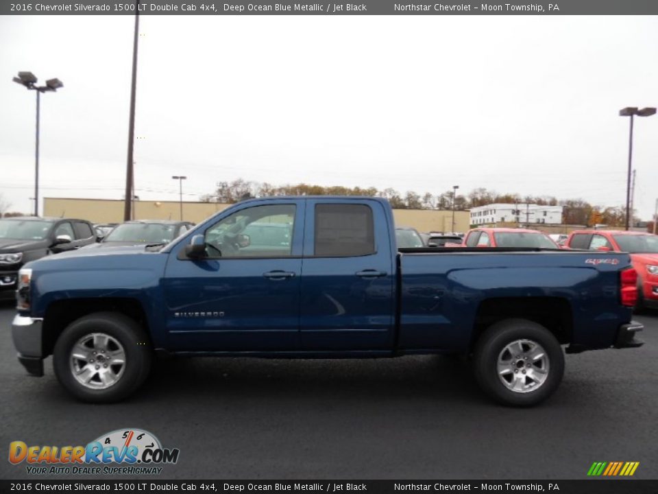 2016 Chevrolet Silverado 1500 LT Double Cab 4x4 Deep Ocean Blue Metallic / Jet Black Photo #9