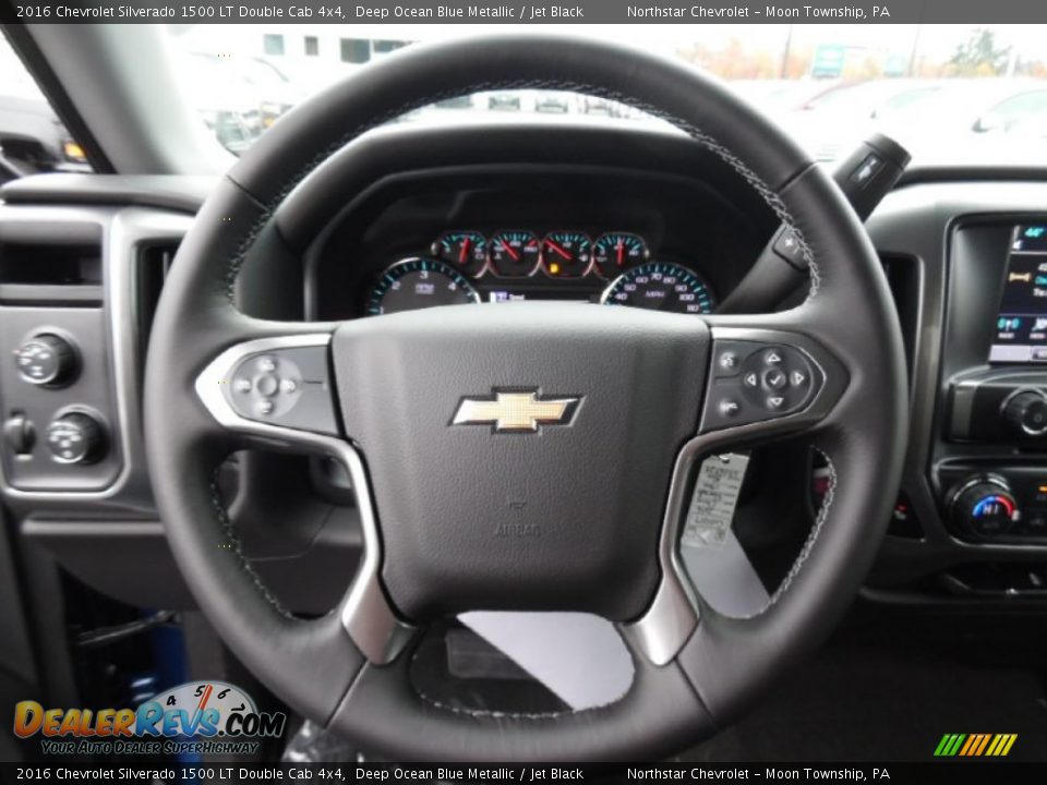 2016 Chevrolet Silverado 1500 LT Double Cab 4x4 Deep Ocean Blue Metallic / Jet Black Photo #17