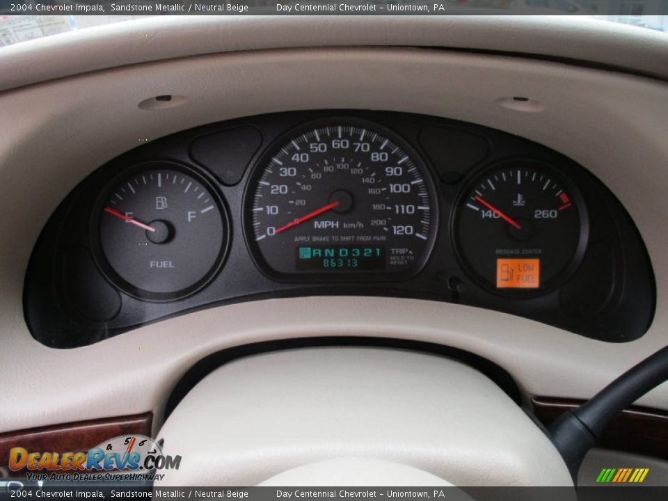 2004 Chevrolet Impala Sandstone Metallic / Neutral Beige Photo #36