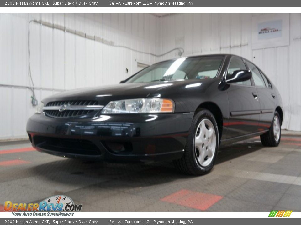 2000 Nissan Altima GXE Super Black / Dusk Gray Photo #3