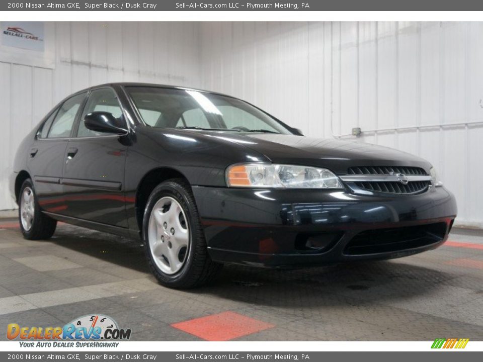 2000 Nissan Altima GXE Super Black / Dusk Gray Photo #5