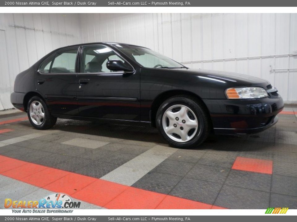 2000 Nissan Altima GXE Super Black / Dusk Gray Photo #6