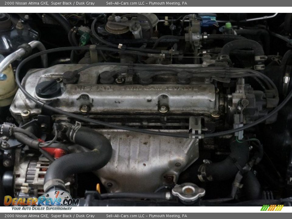 2000 Nissan Altima GXE Super Black / Dusk Gray Photo #33