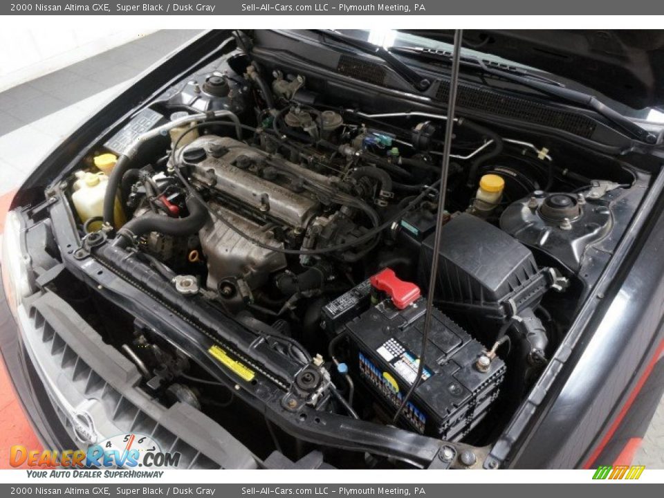 2000 Nissan Altima GXE Super Black / Dusk Gray Photo #35