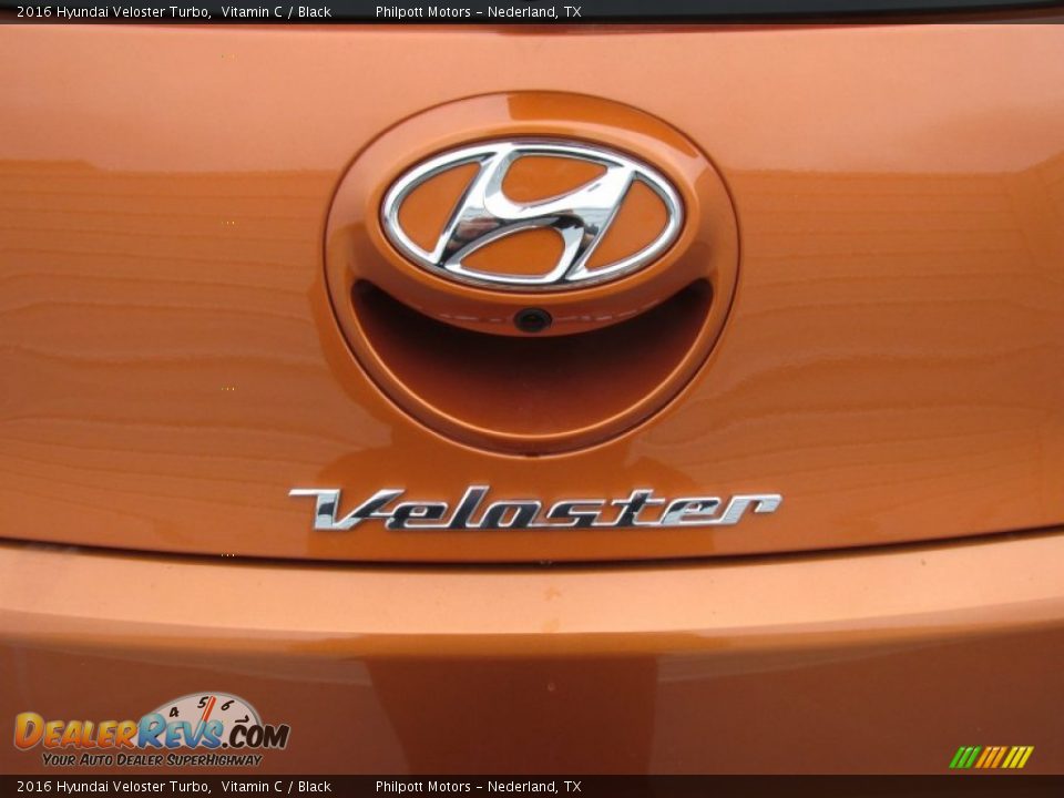 2016 Hyundai Veloster Turbo Vitamin C / Black Photo #13