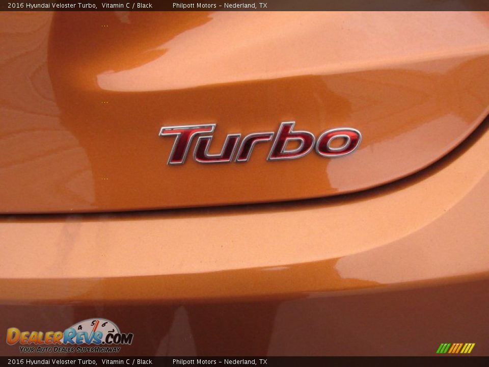 2016 Hyundai Veloster Turbo Vitamin C / Black Photo #14