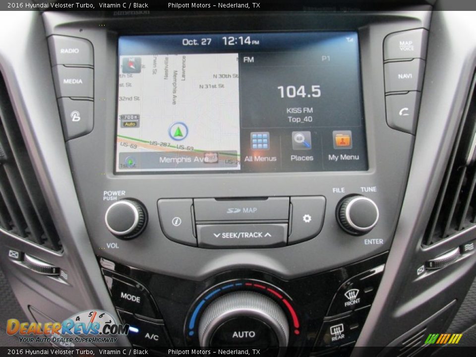 2016 Hyundai Veloster Turbo Vitamin C / Black Photo #22