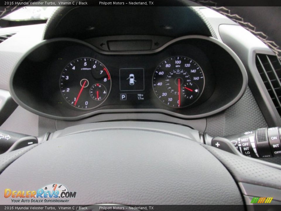 2016 Hyundai Veloster Turbo Vitamin C / Black Photo #26