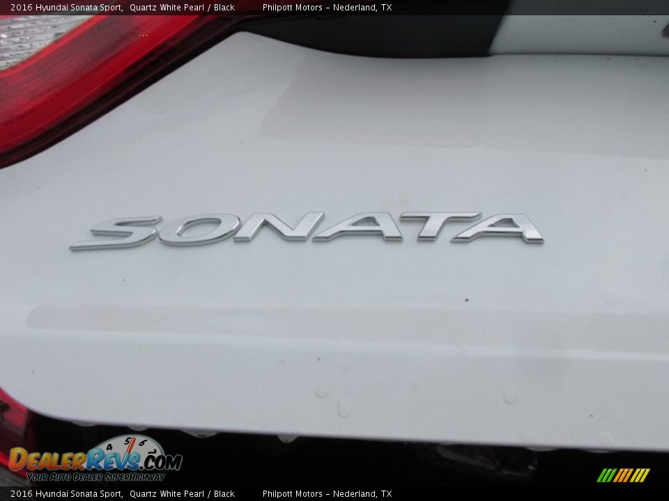2016 Hyundai Sonata Sport Quartz White Pearl / Black Photo #13
