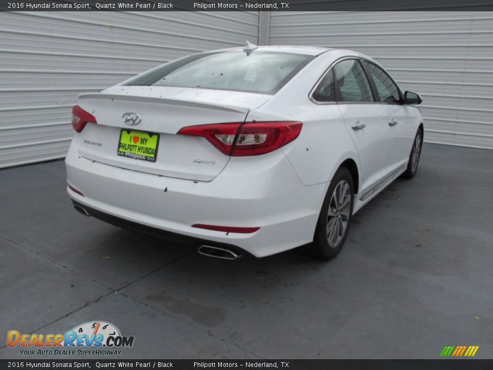 2016 Hyundai Sonata Sport Quartz White Pearl / Black Photo #4