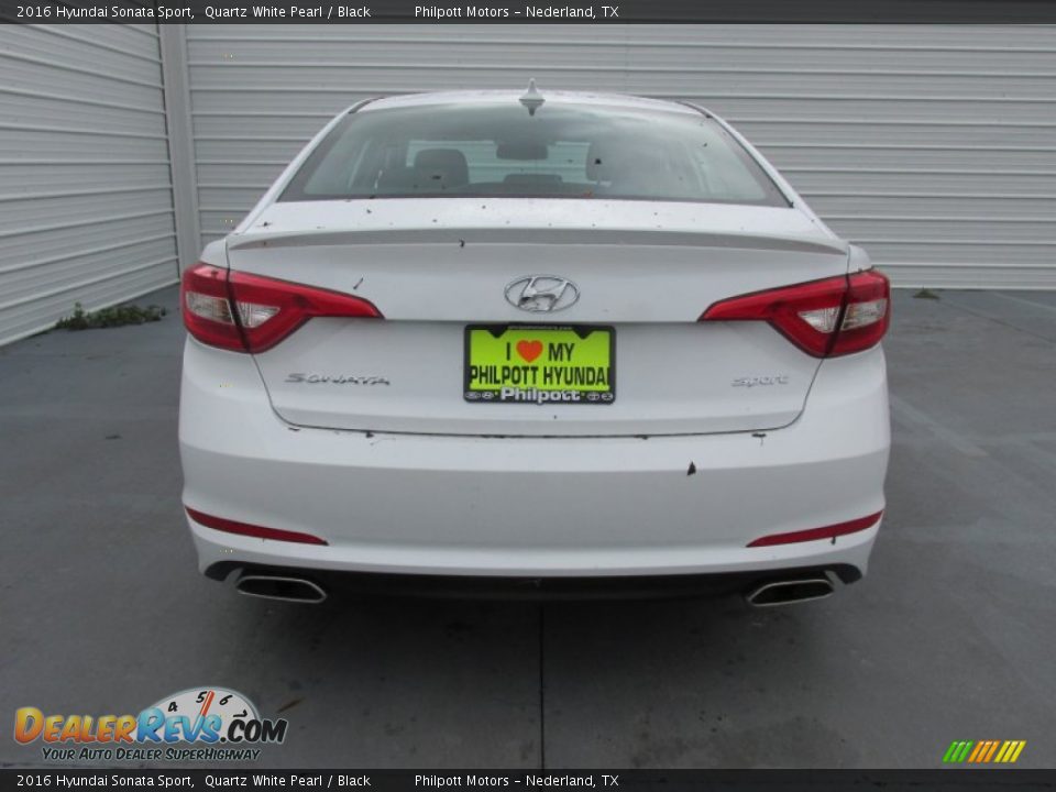 2016 Hyundai Sonata Sport Quartz White Pearl / Black Photo #5