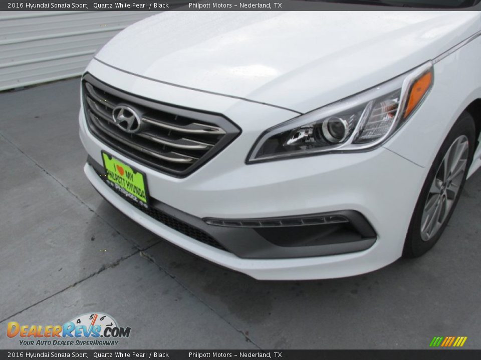 2016 Hyundai Sonata Sport Quartz White Pearl / Black Photo #10