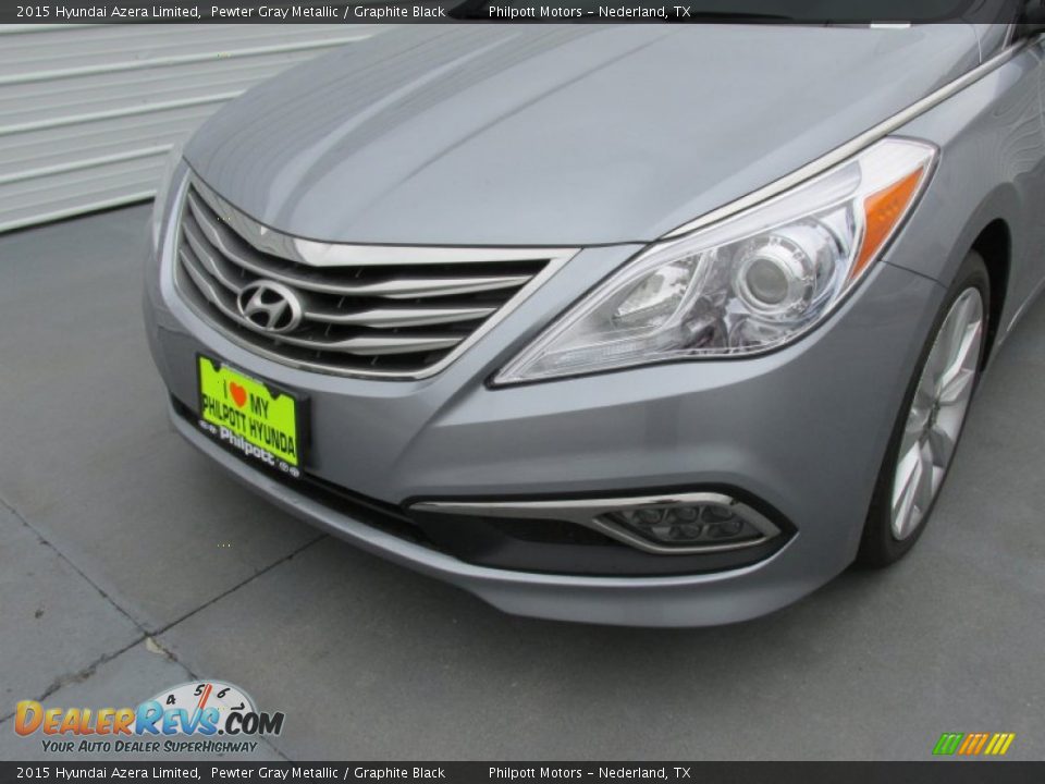 2015 Hyundai Azera Limited Pewter Gray Metallic / Graphite Black Photo #10