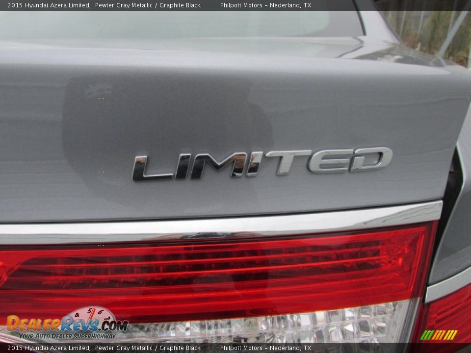 2015 Hyundai Azera Limited Pewter Gray Metallic / Graphite Black Photo #14
