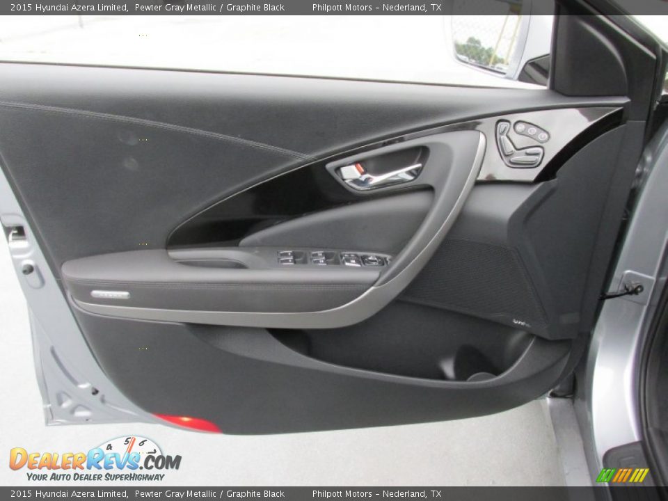 2015 Hyundai Azera Limited Pewter Gray Metallic / Graphite Black Photo #20
