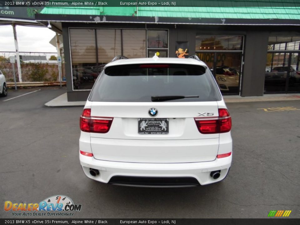 2013 BMW X5 xDrive 35i Premium Alpine White / Black Photo #7