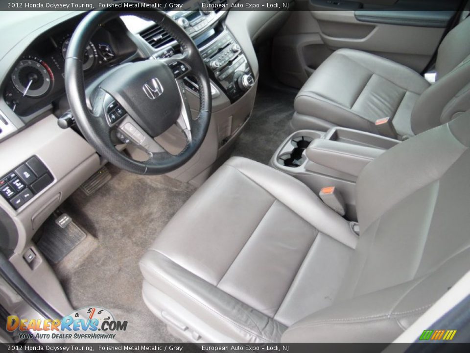2012 Honda Odyssey Touring Polished Metal Metallic / Gray Photo #9