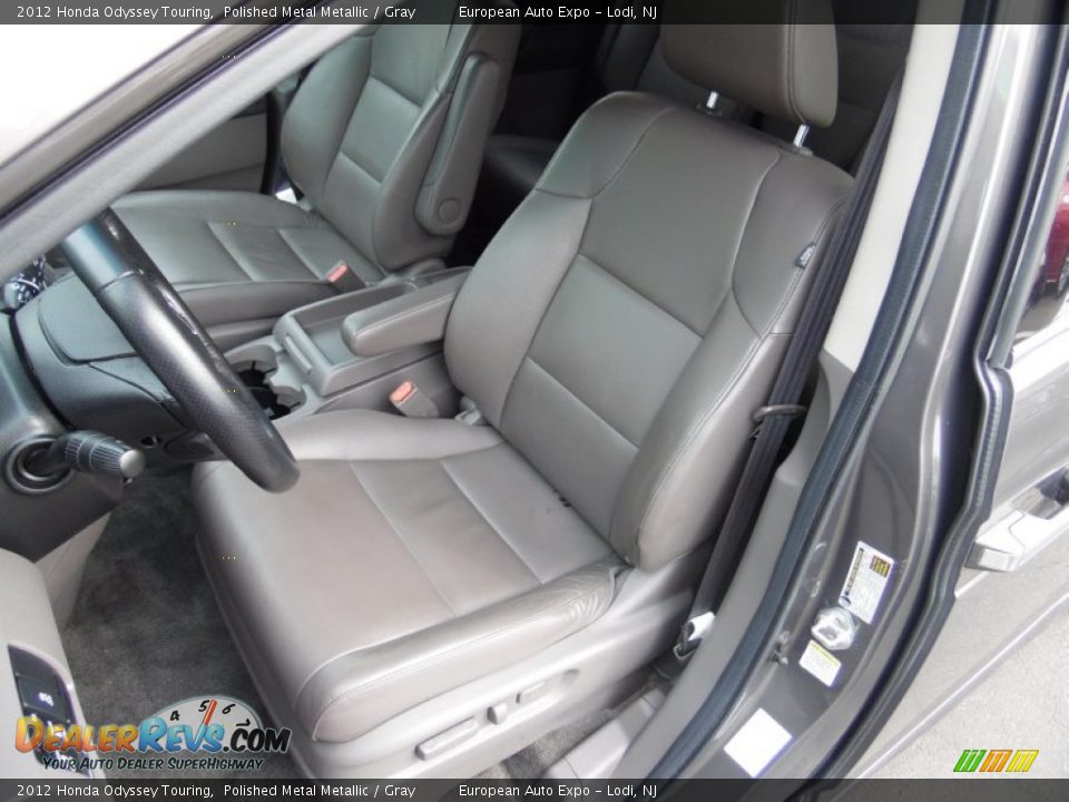 2012 Honda Odyssey Touring Polished Metal Metallic / Gray Photo #10