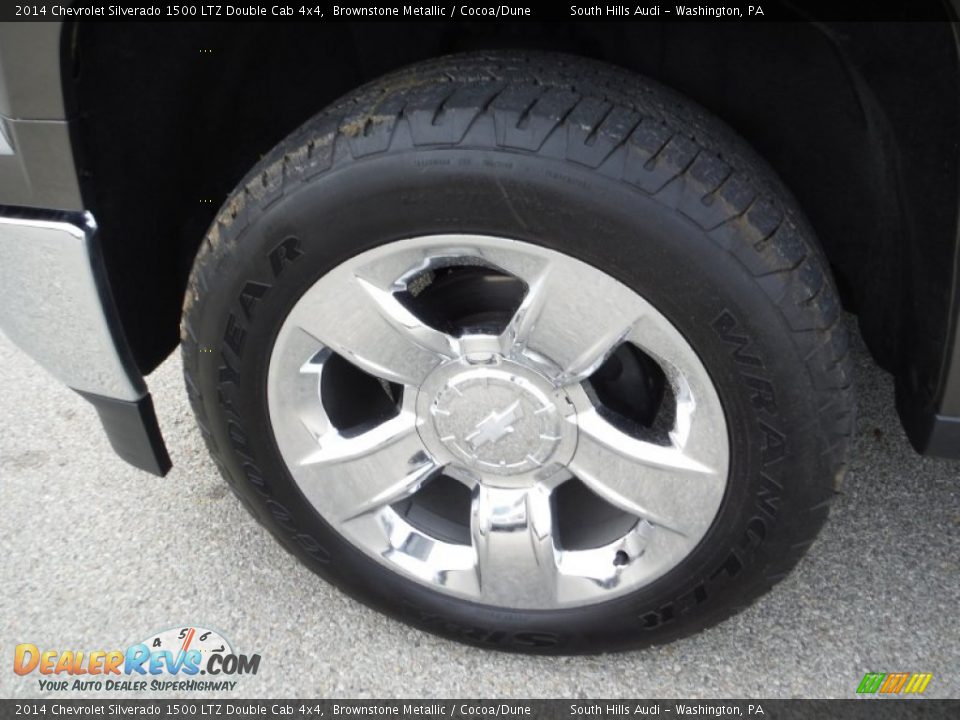 2014 Chevrolet Silverado 1500 LTZ Double Cab 4x4 Brownstone Metallic / Cocoa/Dune Photo #3