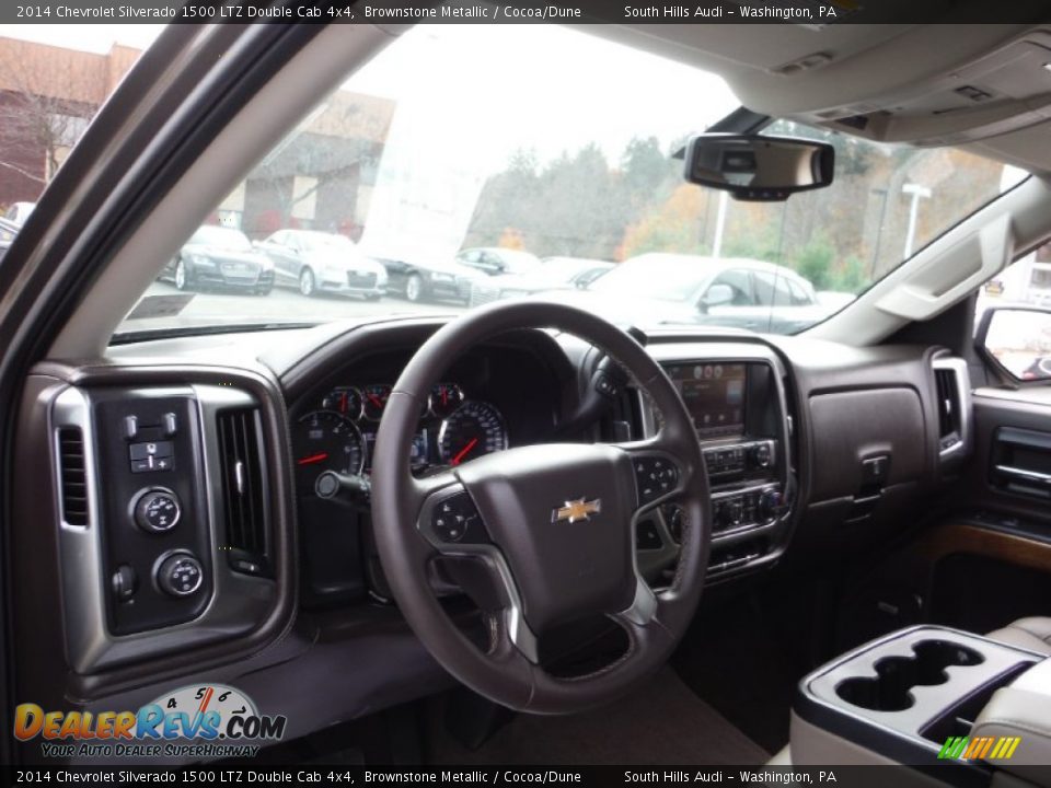 2014 Chevrolet Silverado 1500 LTZ Double Cab 4x4 Brownstone Metallic / Cocoa/Dune Photo #19