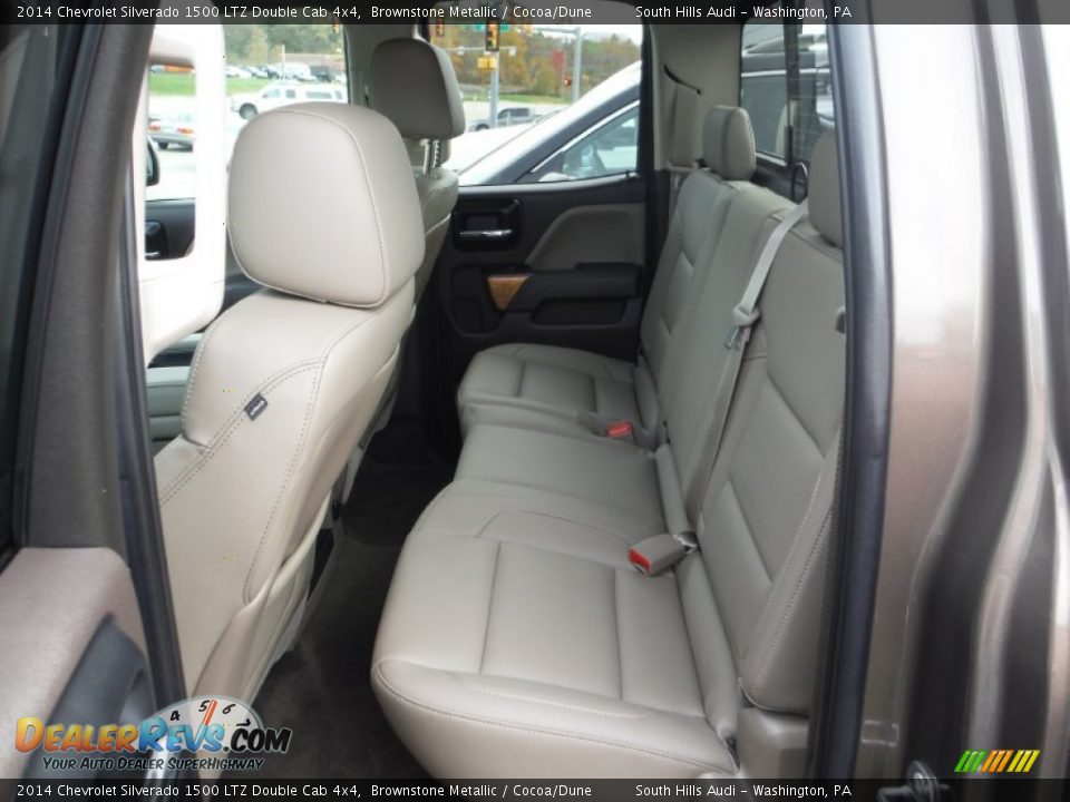 2014 Chevrolet Silverado 1500 LTZ Double Cab 4x4 Brownstone Metallic / Cocoa/Dune Photo #36