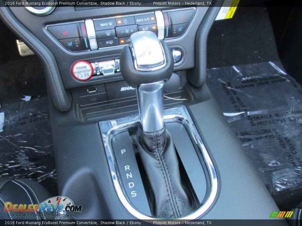 2016 Ford Mustang EcoBoost Premium Convertible Shifter Photo #25