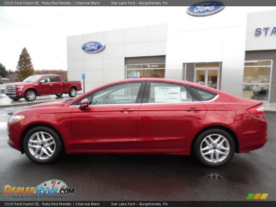 Ruby Red Metallic 2016 Ford Fusion SE Photo #9
