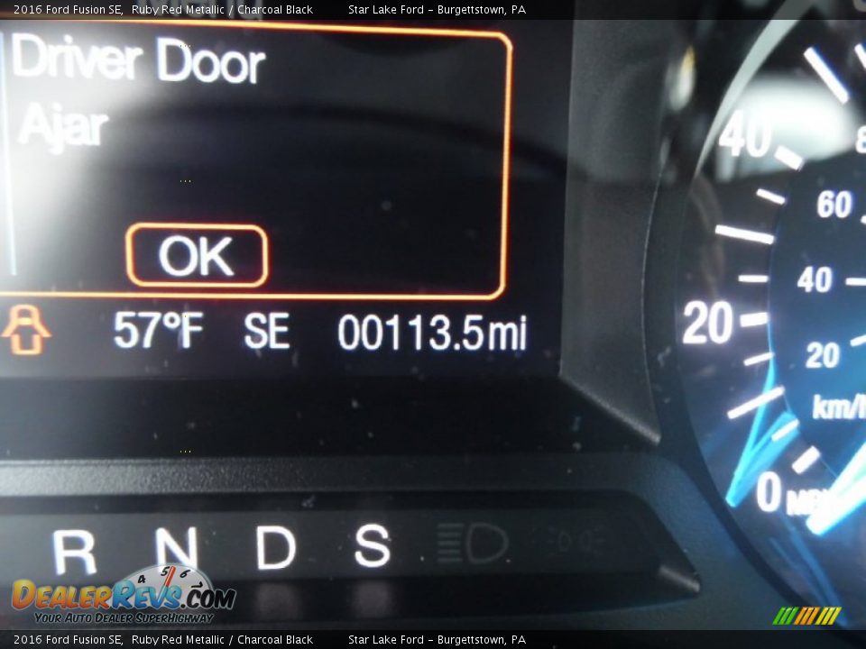 2016 Ford Fusion SE Ruby Red Metallic / Charcoal Black Photo #20