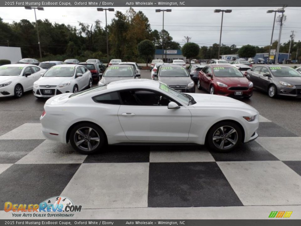 2015 Ford Mustang EcoBoost Coupe Oxford White / Ebony Photo #3