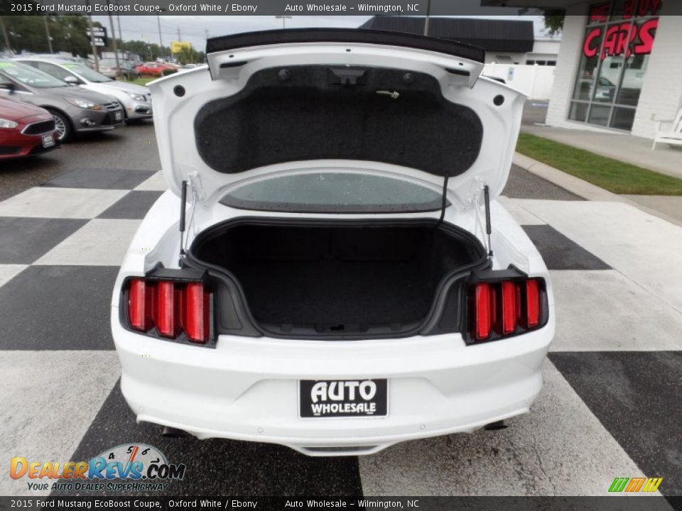 2015 Ford Mustang EcoBoost Coupe Oxford White / Ebony Photo #5