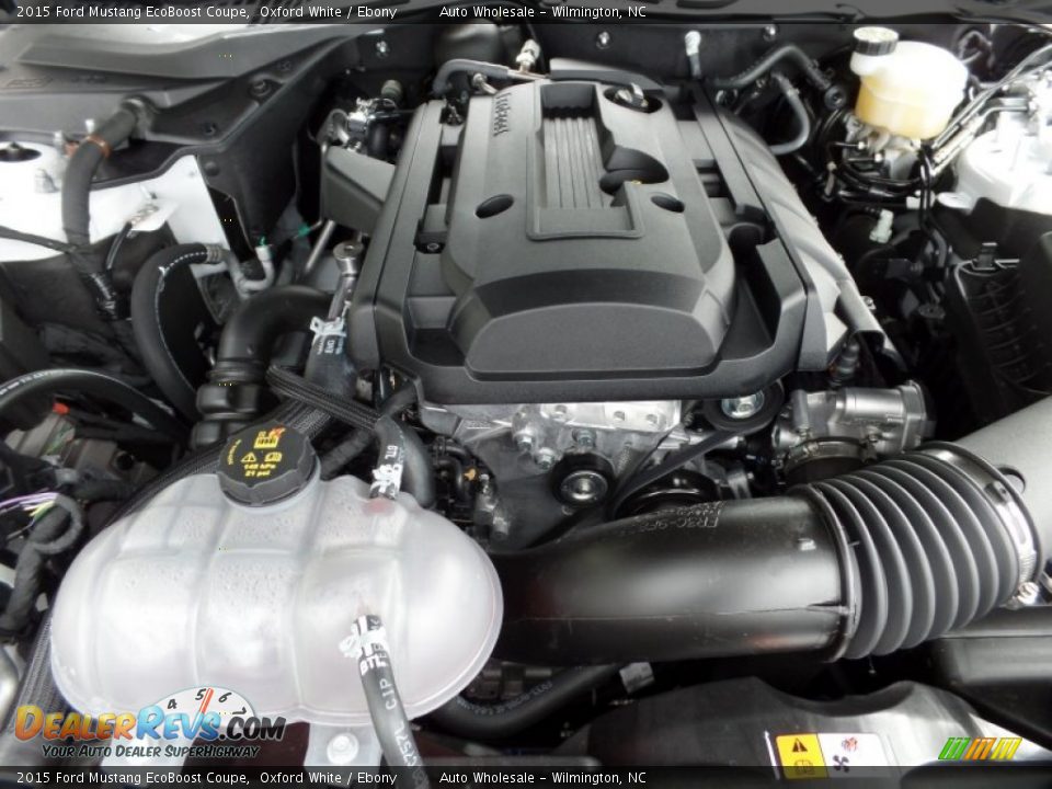 2015 Ford Mustang EcoBoost Coupe Oxford White / Ebony Photo #6