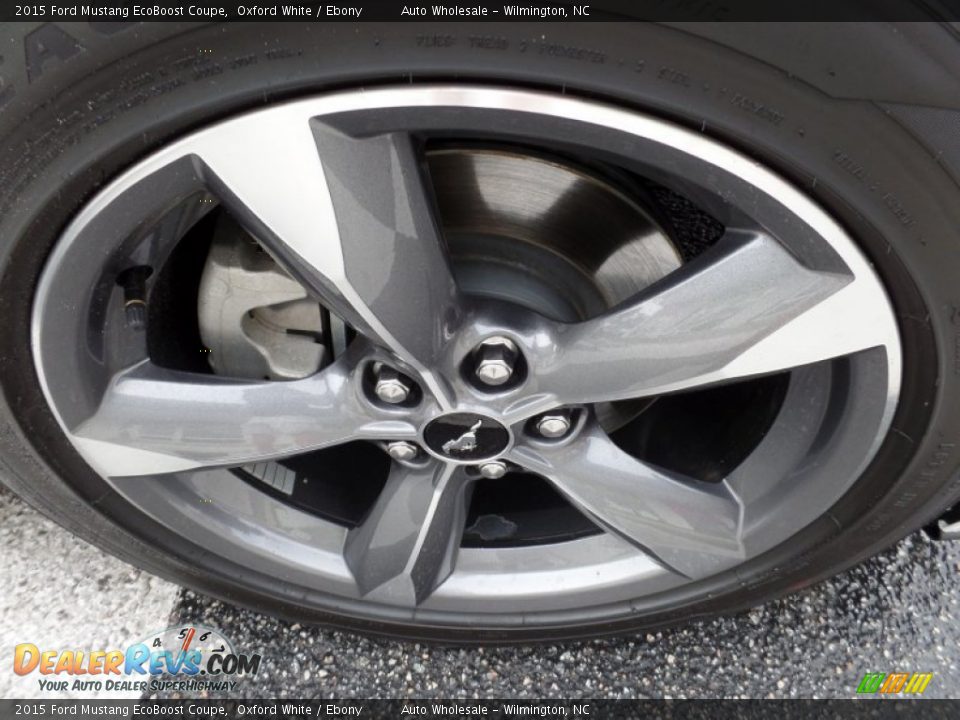 2015 Ford Mustang EcoBoost Coupe Oxford White / Ebony Photo #7