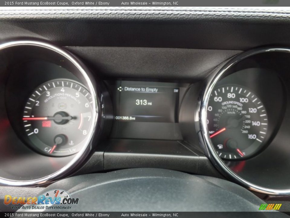 2015 Ford Mustang EcoBoost Coupe Oxford White / Ebony Photo #16