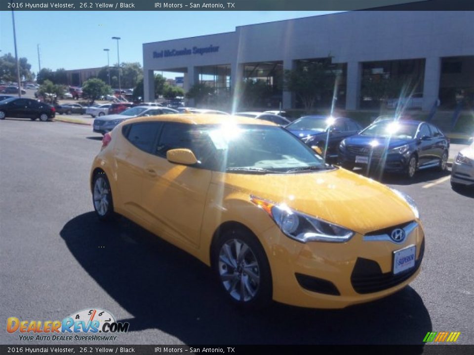 2016 Hyundai Veloster 26.2 Yellow / Black Photo #1