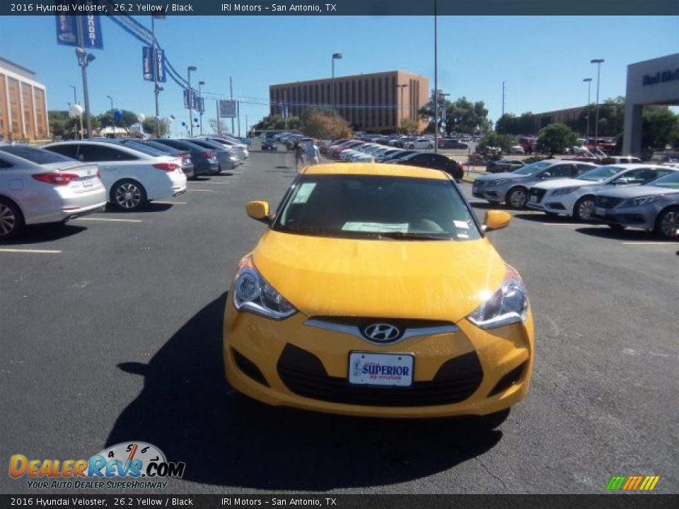 2016 Hyundai Veloster 26.2 Yellow / Black Photo #5