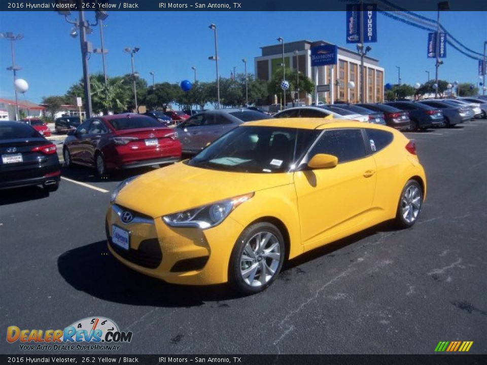 2016 Hyundai Veloster 26.2 Yellow / Black Photo #6