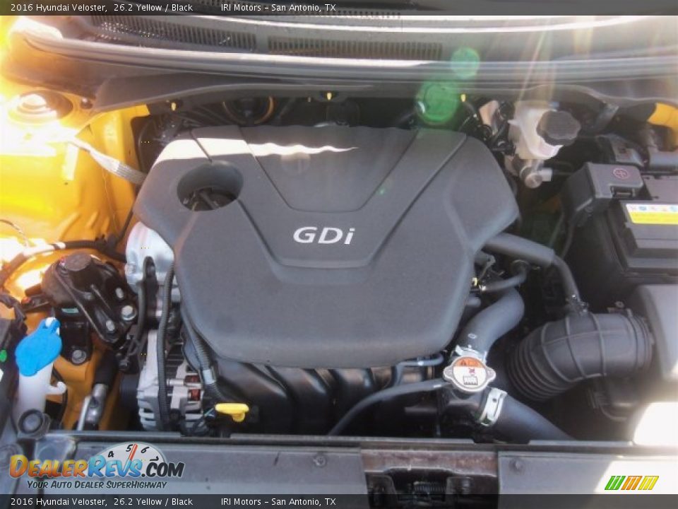 2016 Hyundai Veloster 26.2 Yellow / Black Photo #7