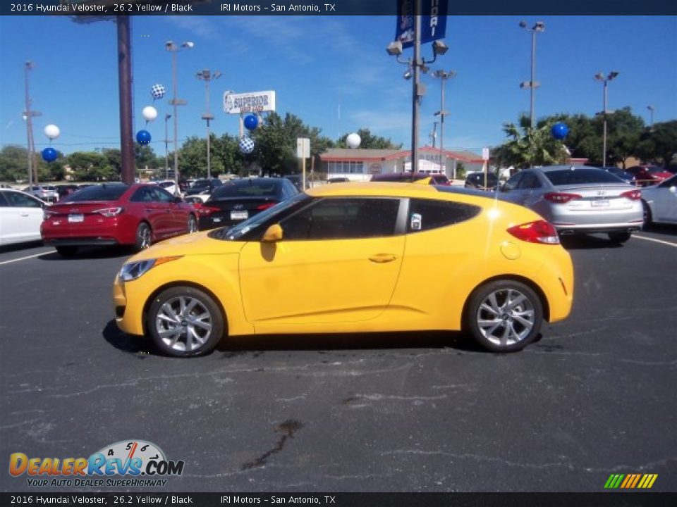 2016 Hyundai Veloster 26.2 Yellow / Black Photo #8